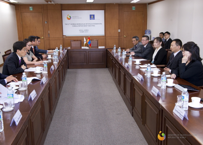 몽골 정부간 협의체 회의 및 MOD 서명 사진1