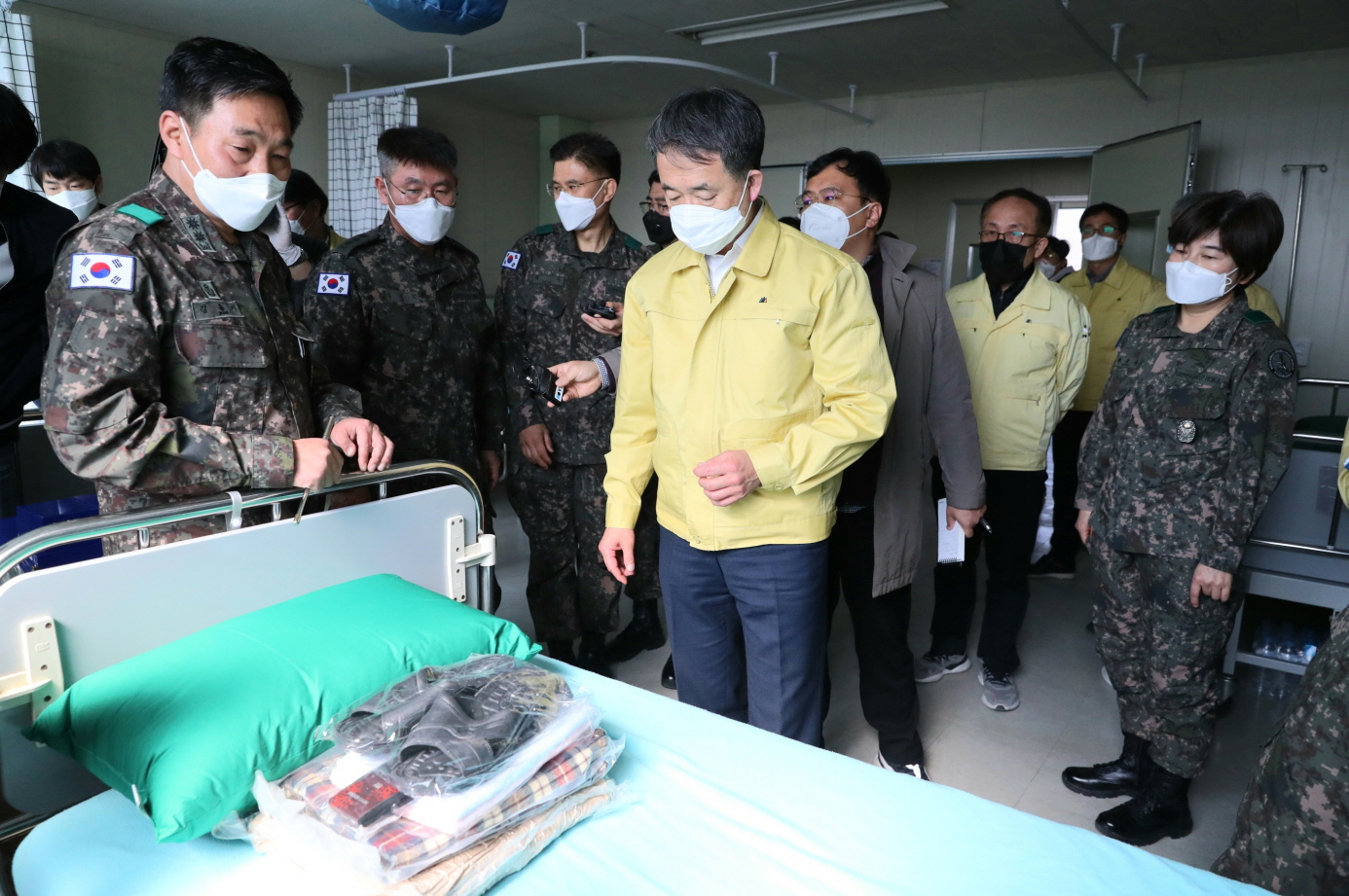 박능후 중앙재난안전대책본부 1차장, 국군대구병원 감염병 전담병원 격려 방문 사진11