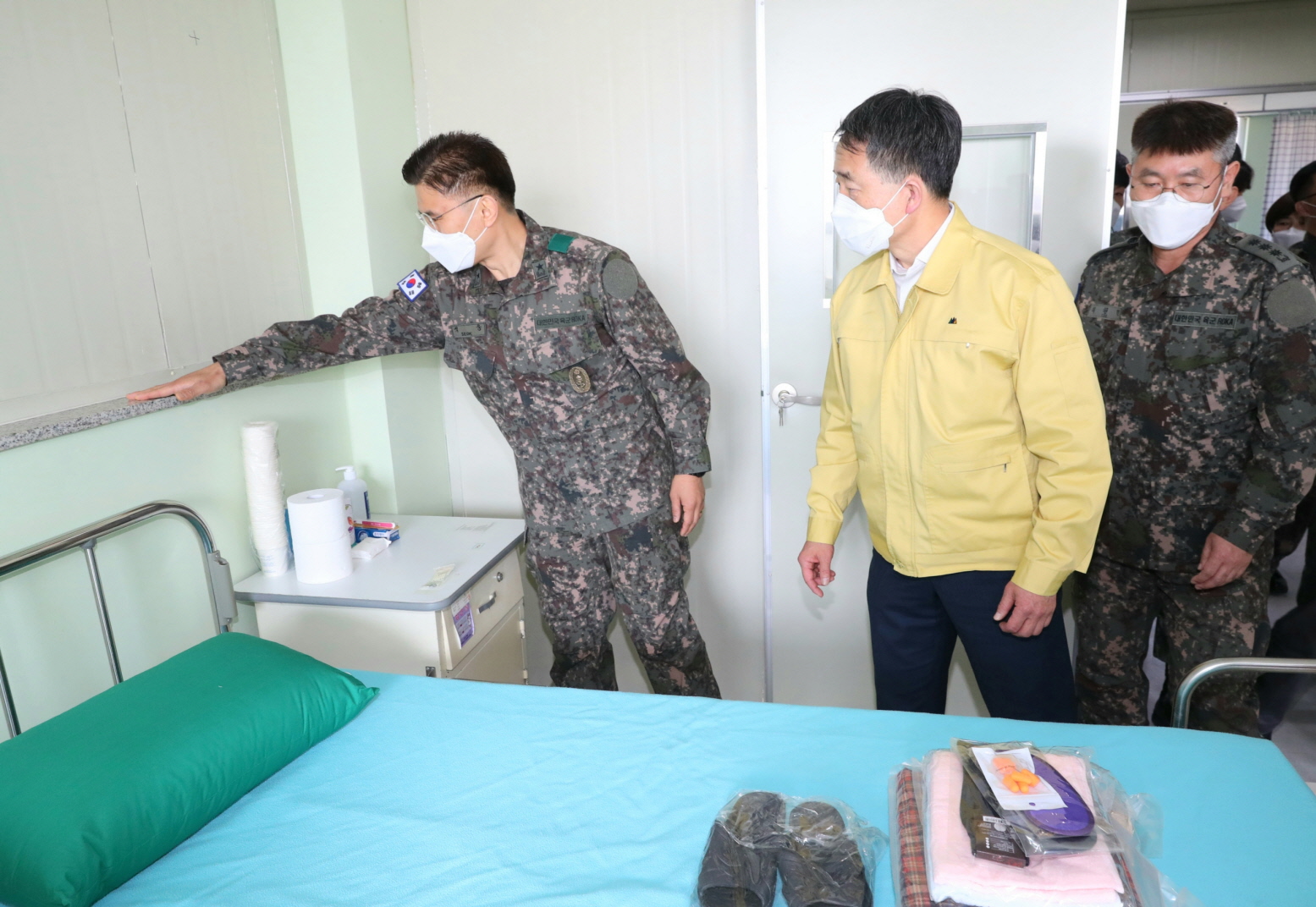 박능후 중앙재난안전대책본부 1차장, 국군대구병원 감염병 전담병원 격려 방문 사진8