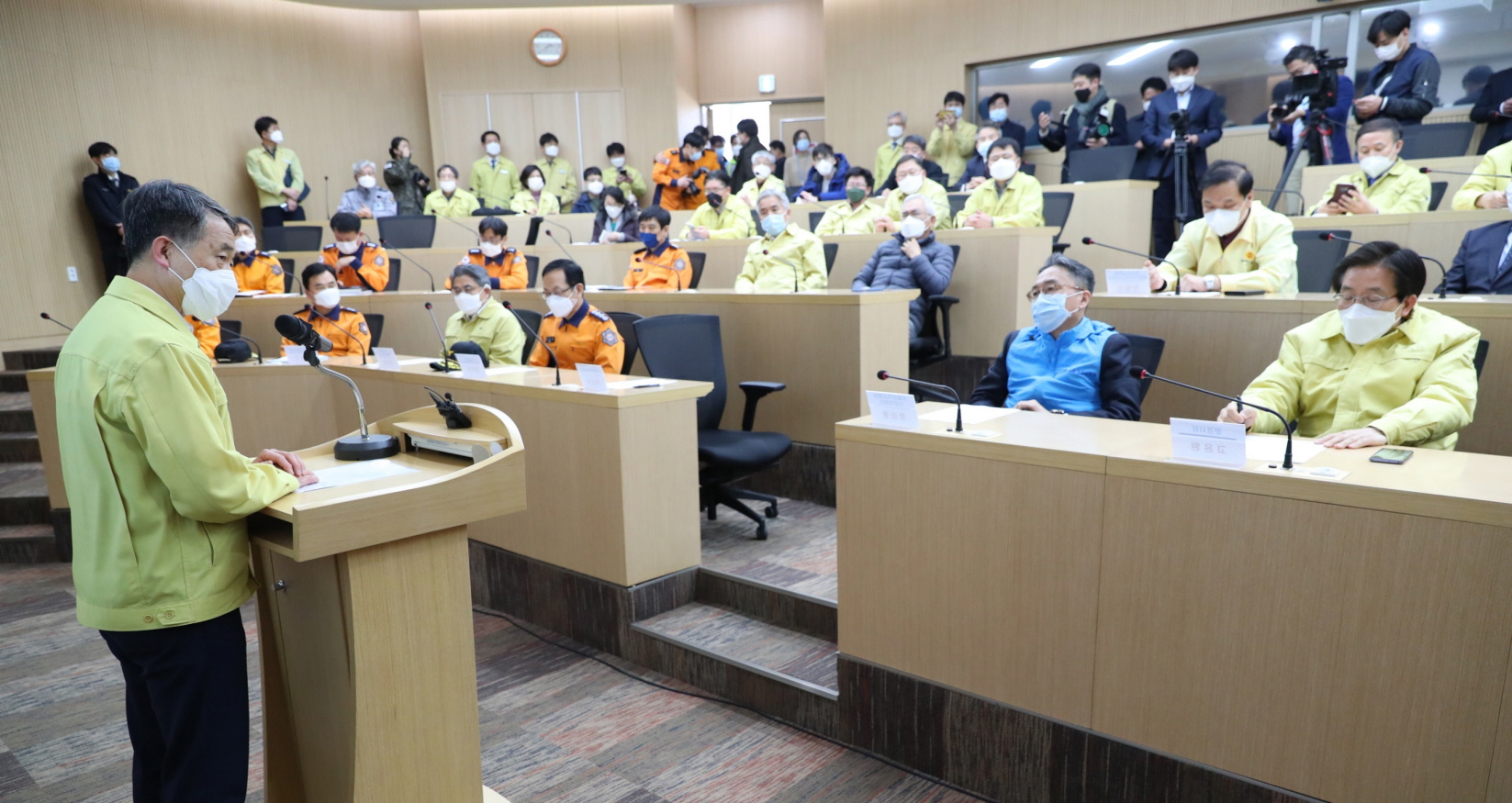 Park Neung-hoo, Vice Head 1 of the Central Disaster and Safety Countermeasures Headquarters, Attends the Opening Ceremony of the Gyeongbuk Daegu 3 Community Treatment Center (Mun-gyeong Seoul National University Hospital Training Center) 사진4